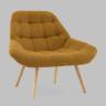 Кресло Олби Квадро горчичный