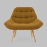 Кресло Олби Квадро горчичный