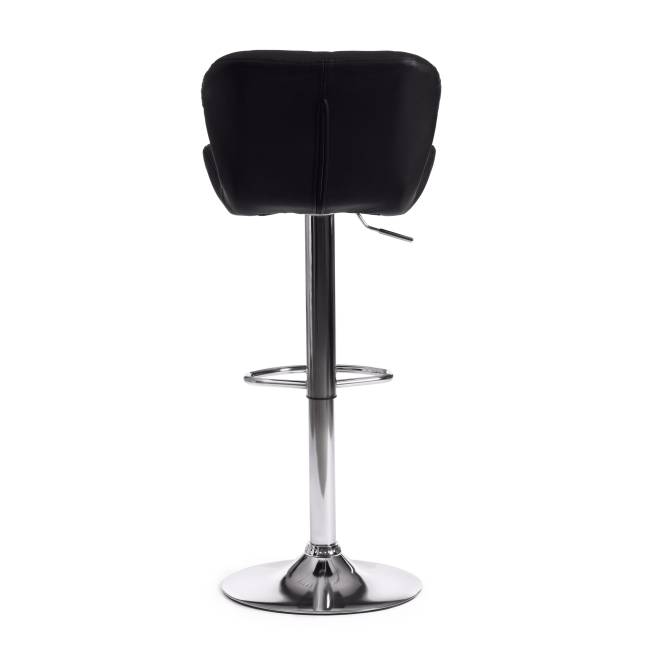 Стул барный BIAGGIO (mod. KY717) / 1 шт. в упаковке металл/экокожа, 44*50*83-103 см, черный/хром черный металл/экокожа