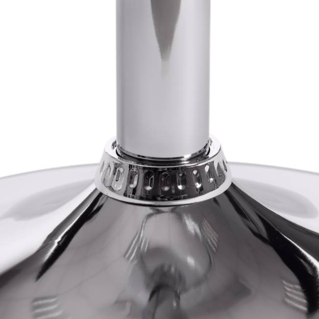 Стул барный BIAGGIO (mod. KY717) / 1 шт. в упаковке металл/экокожа, 44*50*83-103 см, черный/хром черный металл/экокожа