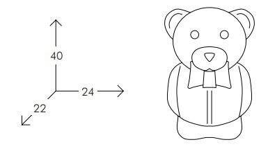 Светильник пластиковый Медвежонок Junior Lighting 240х220х400 мм