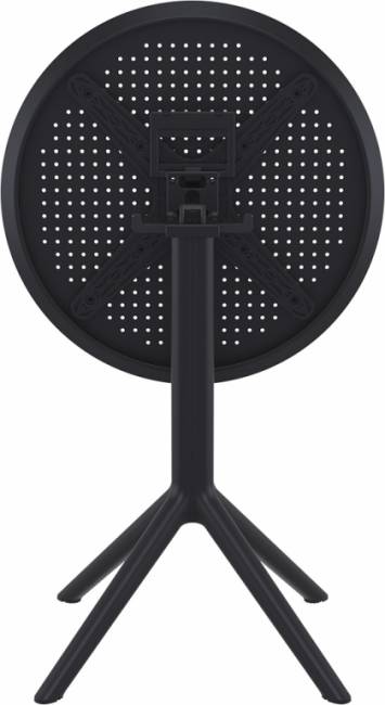 Стол пластиковый складной Sky Folding Table Ø60 черный Ø600х740 мм
