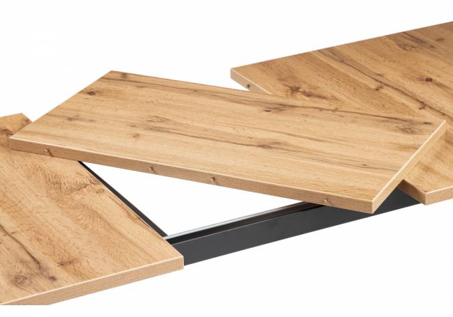 раскладной Лота Лофт 120 25 мм дуб вотан / черный матовый