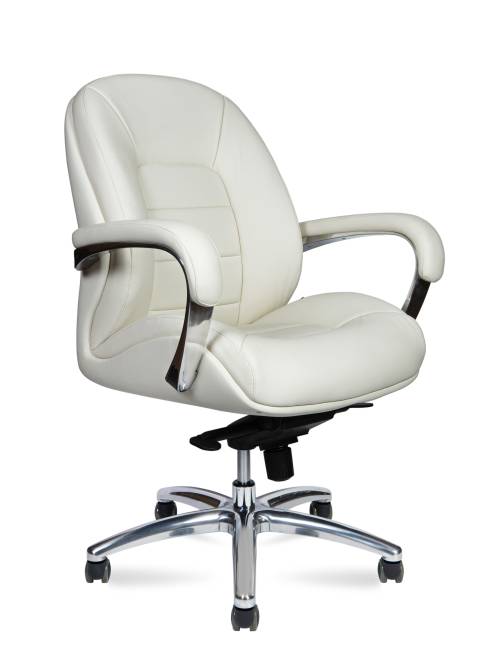 Кресло офисное / Гранд LB йвери / Grand LB ivory / слоновая кость экокожа