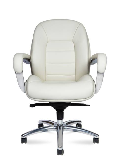 Кресло офисное / Гранд LB йвери / Grand LB ivory / слоновая кость экокожа