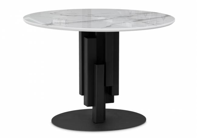 Калипсо 110 белый мрамор / черный