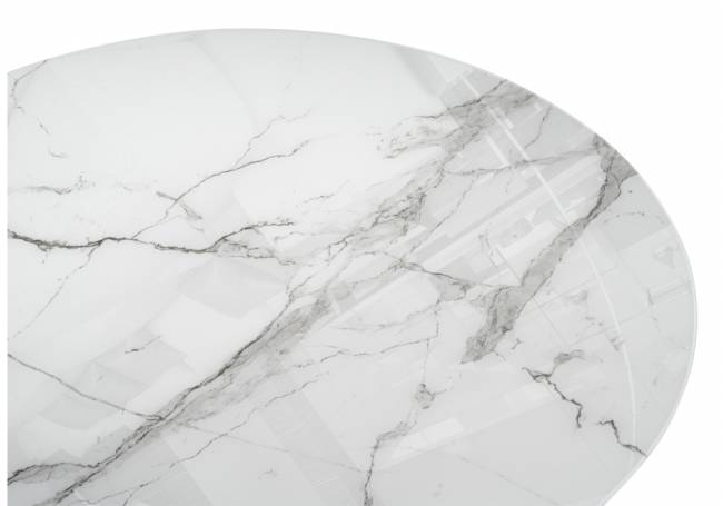 Калипсо 110 белый мрамор / черный