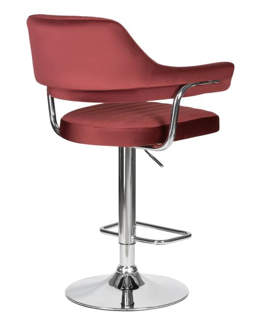 Стул барный DOBRIN CHARLY, винный велюр (MJ9-35)