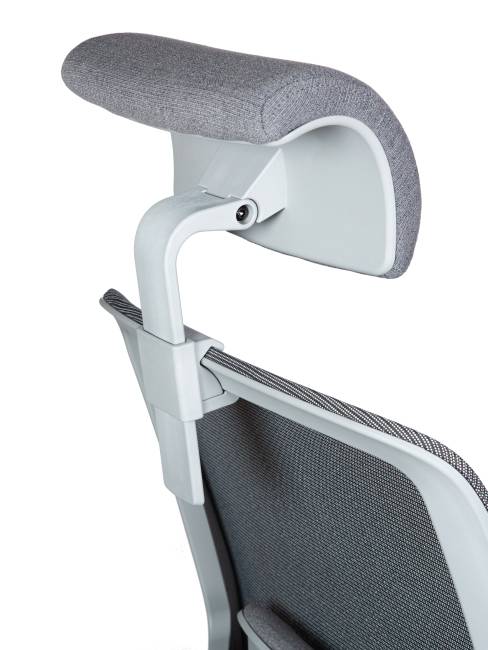 Кресло офисное / Алтай / Altai  / серый пластик / серая сетка / серая ткань