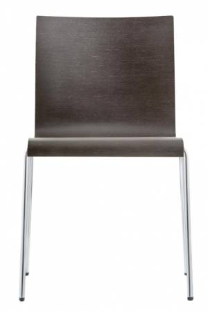 Стул деревянный Kuadra XL хромированный, венге 505х520х800 мм