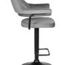 Набор 2 шт Стул барный DOBRIN CHARLY BLACK, серый велюр (MJ9-75)