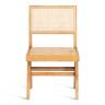 Стул Loki/Локи дерево вяз/ротанг, 51х44х86см, груша №3 натуральный дерево вяз/ротанг