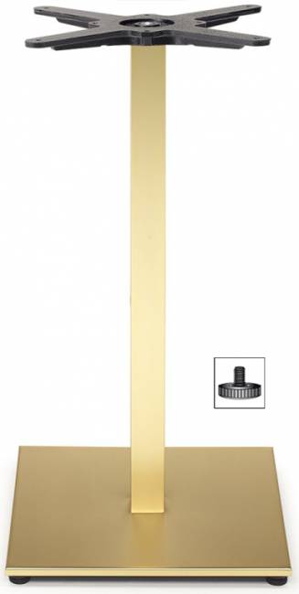 Подстолье металлическое Tiffany латунь 400х400х730 мм