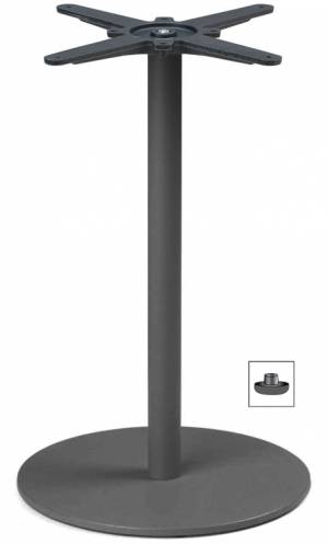 Подстолье металлическое Tiffany антрацит Ø450х730 мм