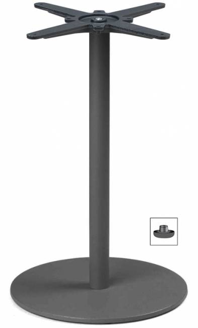 Подстолье металлическое Tiffany антрацит Ø450х730 мм