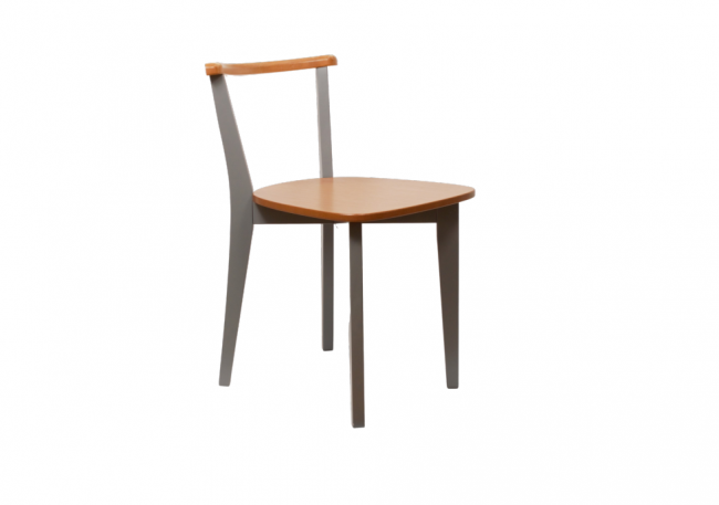 Стул Франк Ж, Натуральное дерево/Серый Стул Франк Ж, Натуральное дерево/Серый
