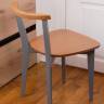 Стул Франк Ж, Натуральное дерево/Серый Стул Франк Ж, Натуральное дерево/Серый