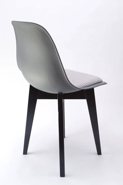 Стул Сашш чёрный /серый, серый ГЛ
