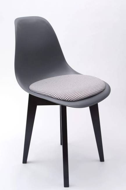Стул Сашш чёрный /серый, серый ГЛ