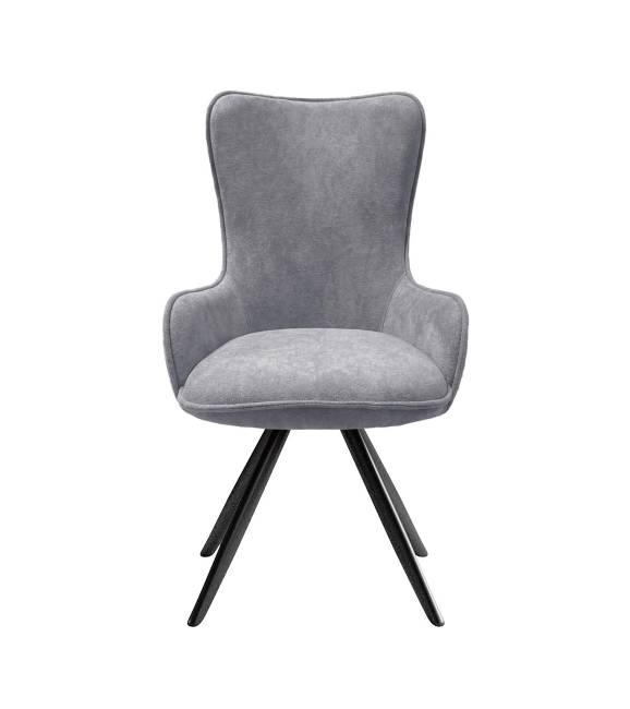 Стул DikLine 333 поворотный TW09 светло-серый, ножки черные