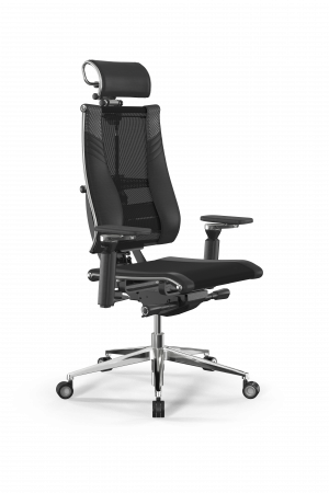 Кресло Y 4DT B2-15D - YM93+Infinity+carbon /Kc14/Nc09/D15P/H2cL-3D(M26.B35.G25.W04), черный