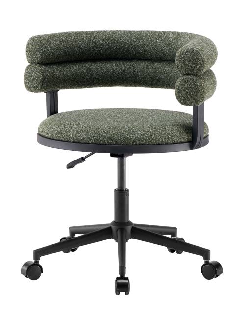 Стул офисный Ponty зелёный чёрные ножки