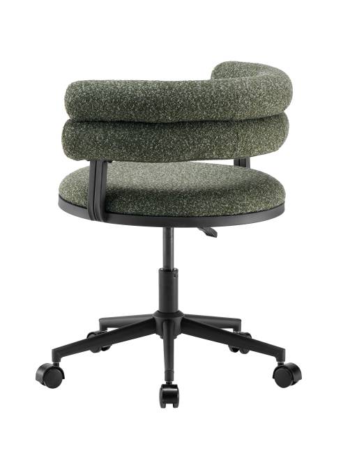 Стул офисный Ponty зелёный чёрные ножки