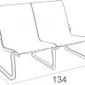 Диван пластиковый двухместный Pacific Lounge белый 760х800х850 мм