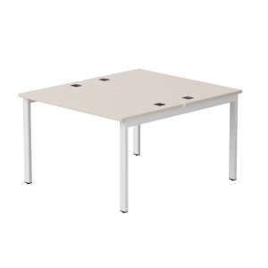 Бенч-система на 2 места Everprof EVO на металлокаркасе 1180х670(1370)x755 Кашемир/Белый