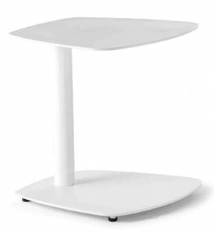 Столик металлический для лежака Maldives белый 400х400х400 мм