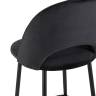 Стул полубарный Меган велюр черный