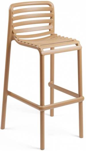 Стул пластиковый барный Doga Stool капучино 510х515х985 мм