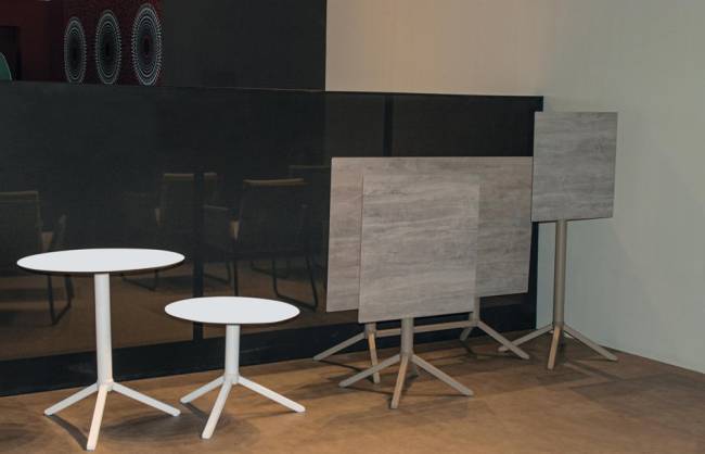 Столешница прямоугольная Solid Compact 1390x790 цемент 1390х790х12 мм