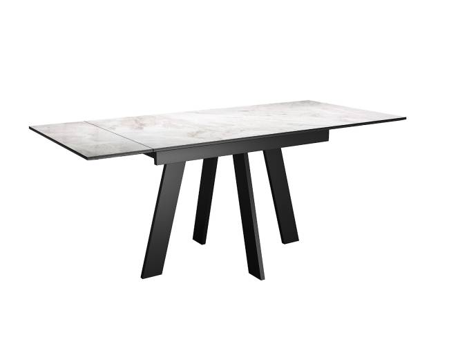 Стол DikLine SKM110 Керамика Italian Grey (глянец серый)/подстолье черное Стол DikLine SKM110 Керамика Italian Grey (глянец серый)/подстолье черное