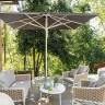 Зонт профессиональный 3х3 м Rimini Standard белый, серо-коричневый 3000х3000 мм