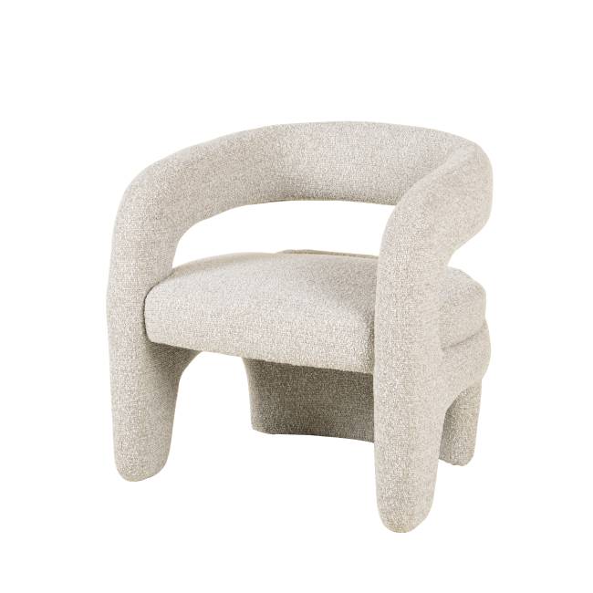 Кресло лаунж Bones серебристый