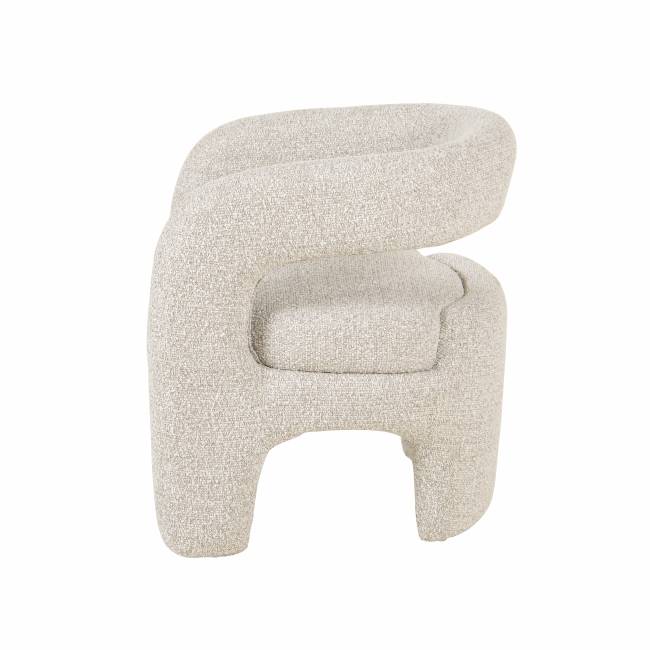 Кресло лаунж Bones серебристый