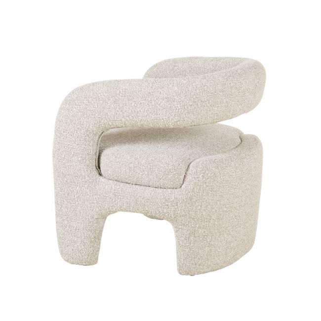 Кресло лаунж Bones серебристый