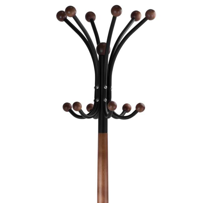 Вешалка напольная Д 1 ЛАЙТ черный/средне-коричневый