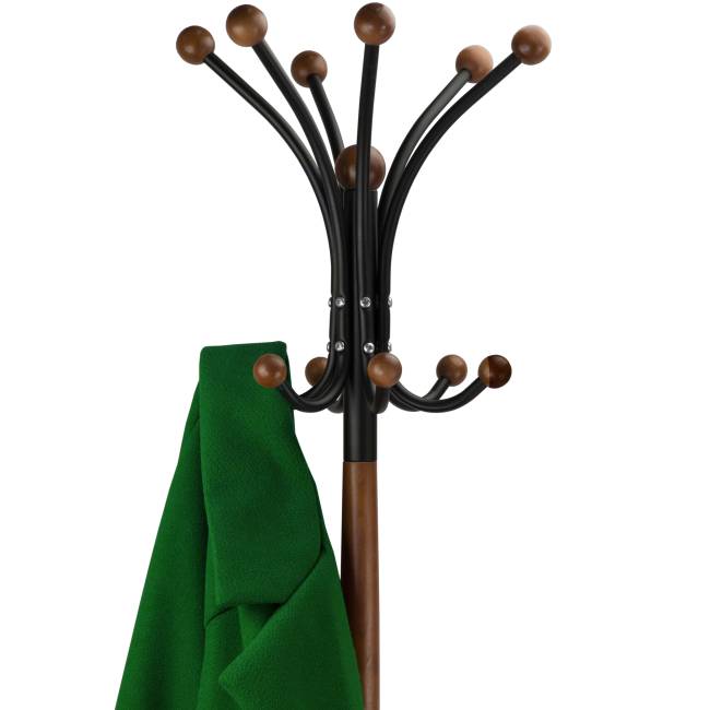 Вешалка напольная Д 1 ЛАЙТ черный/средне-коричневый