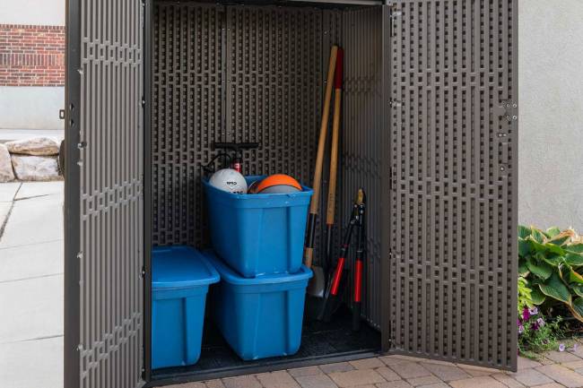 Ящик-шкаф WoodLook, 1500 л, серый