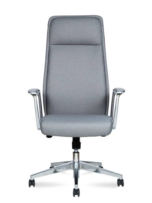 Кресло офисное / Ливерпуль Нью / Liverpool New  / алюминиевая  база / серая ткань