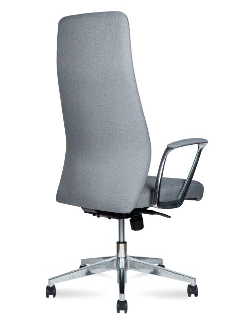 Кресло офисное / Ливерпуль Нью / Liverpool New  / алюминиевая  база / серая ткань