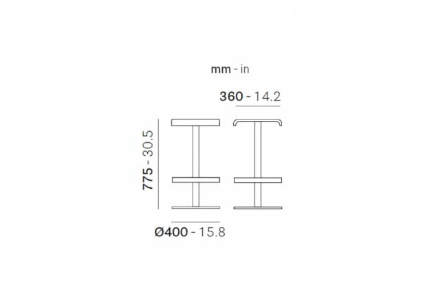 Табурет барный TX черное дерево 400х400х775 мм Табурет барный TX черное дерево 400х400х775 мм