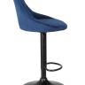 Набор 2 шт Стул барный DOBRIN LOGAN BLACK, синий велюр (MJ9-117)