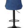 Набор 2 шт Стул барный DOBRIN LOGAN BLACK, синий велюр (MJ9-117)