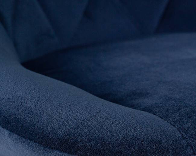 Набор 2 шт Стул барный DOBRIN LOGAN BLACK, синий велюр (MJ9-117)