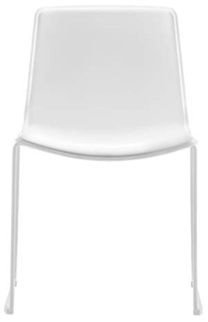 Стул пластиковый на полозьях Tweet белый 530х520х805 мм