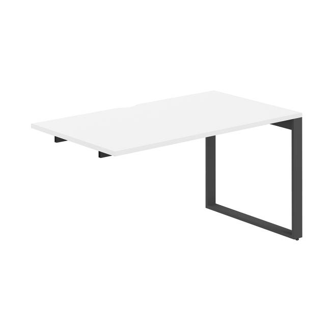 AG.188.WH.V.72.AN / Секция рабочей станции 1400х800х750 / профиль О-образный: 70х20 антрацит; столешница с вырезом; столешница: белый