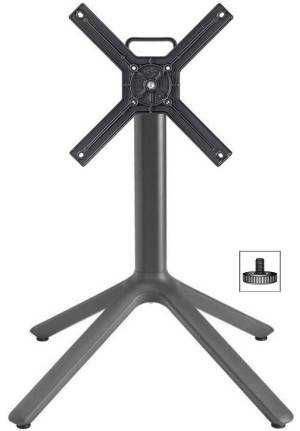 Подстолье металлическое складное Maxi Nemo антрацит 600х600х730 мм